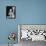 Elizabeth Taylor (b/w photo)-null-Framed Stretched Canvas displayed on a wall
