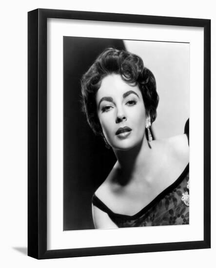 Elizabeth Taylor, Ca. 1954-null-Framed Photo