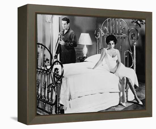 Elizabeth Taylor & Paul Newman-null-Framed Stretched Canvas