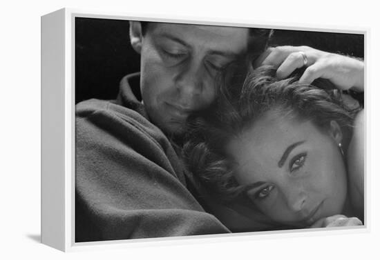 Elizabeth Taylor with husband Eddie Fisher, c.1960-Toni Frissell-Framed Premier Image Canvas