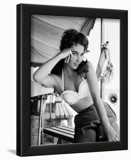 Elizabeth Taylor-Frank Worth-Framed Art Print