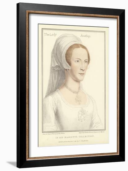 Elizabeth, the Lady Audley-Hans Holbein the Younger-Framed Giclee Print