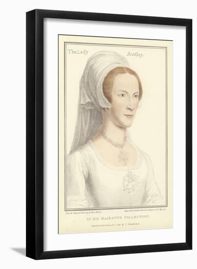 Elizabeth, the Lady Audley-Hans Holbein the Younger-Framed Giclee Print