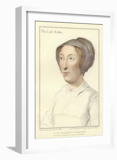 Elizabeth, the Lady Hobby-Hans Holbein the Younger-Framed Giclee Print