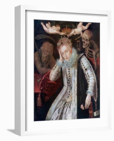 Elizabeth, the Weary Sovereign, C1610-null-Framed Giclee Print