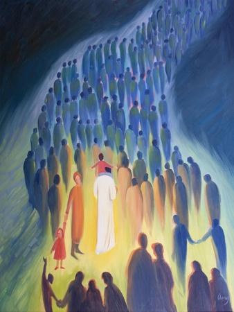 Christ Walks amongst His People, with the Pilgrims and the Sick Ones, a ...