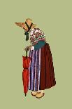 A Young Girl from Champagne Carries Gourds-Elizabeth Whitney Moffat-Art Print