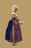 Woman from St. Germain, Lembron Serves a Pitcher of Milk for Coffee or Tea-Elizabeth Whitney Moffat-Framed Art Print