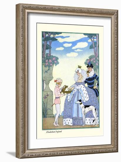 Elizabethan England-Georges Barbier-Framed Art Print