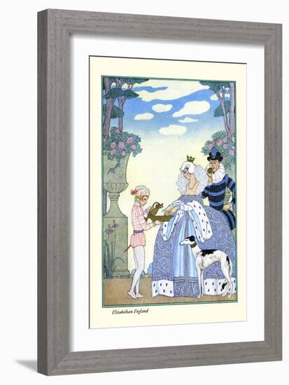 Elizabethan England-Georges Barbier-Framed Art Print