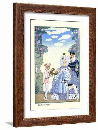 Elizabethan England-Georges Barbier-Framed Art Print