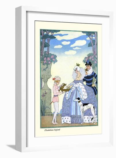 Elizabethan England-Georges Barbier-Framed Art Print