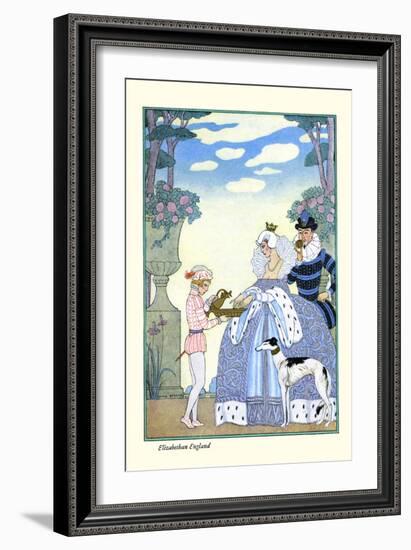 Elizabethan England-Georges Barbier-Framed Art Print