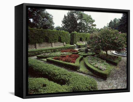 Elizabethan Garden, North Carolina, USA-null-Framed Premier Image Canvas