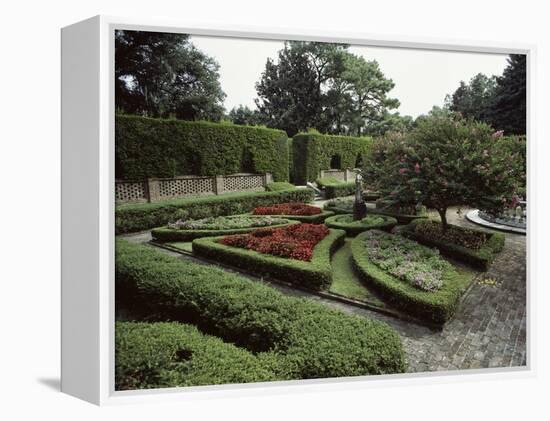 Elizabethan Garden, North Carolina, USA-null-Framed Premier Image Canvas