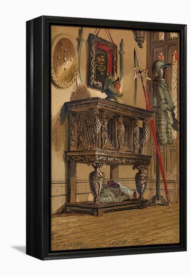 'Elizabethan Sideboard or Court Cupboard', c1845, (1864)-Unknown-Framed Premier Image Canvas