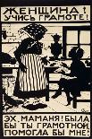 Woman! Learn Your Letters!, 1923-Elizaveta Sergeevna Kruglikova-Laminated Giclee Print
