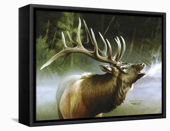 Elk in Mist-Spencer Williams-Framed Premier Image Canvas