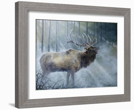 Elk Journey III-B. Lynnsy-Framed Art Print