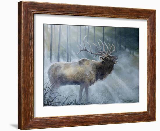 Elk Journey III-B. Lynnsy-Framed Art Print