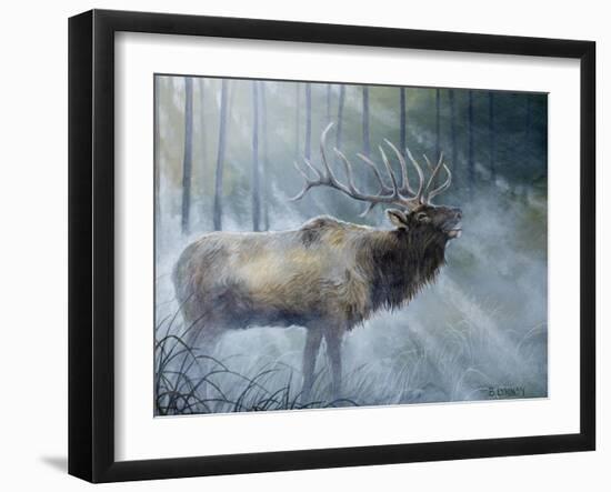 Elk Journey III-B. Lynnsy-Framed Art Print