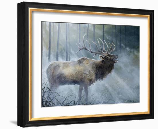 Elk Journey III-B. Lynnsy-Framed Art Print