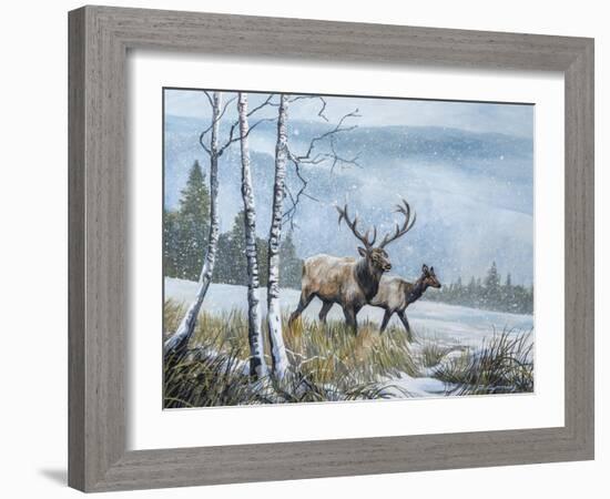 Elk Journey IV-B. Lynnsy-Framed Art Print