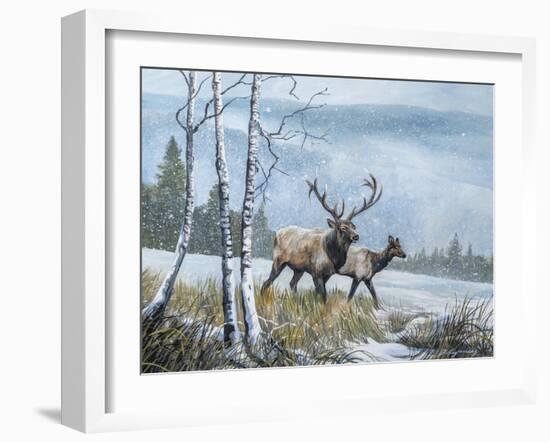 Elk Journey IV-B. Lynnsy-Framed Art Print