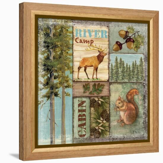 Elk Lodge-Paul Brent-Framed Stretched Canvas