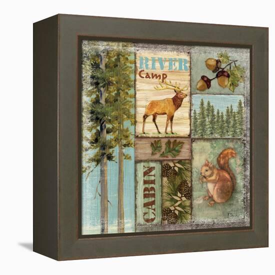 Elk Lodge-Paul Brent-Framed Stretched Canvas