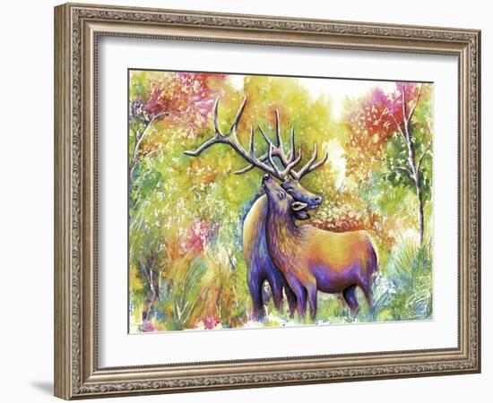 Elk Love-Michelle Faber-Framed Giclee Print