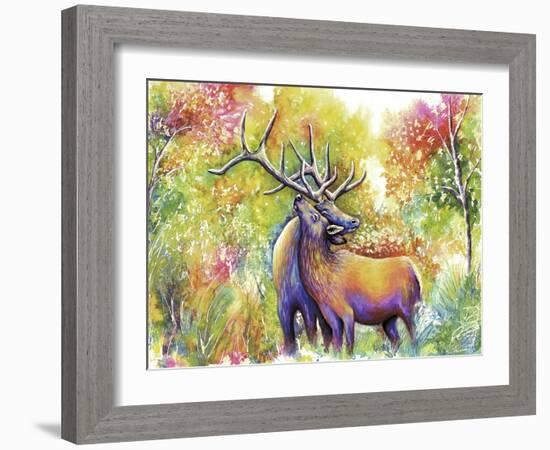 Elk Love-Michelle Faber-Framed Giclee Print