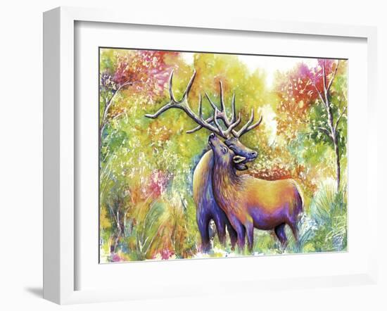 Elk Love-Michelle Faber-Framed Giclee Print