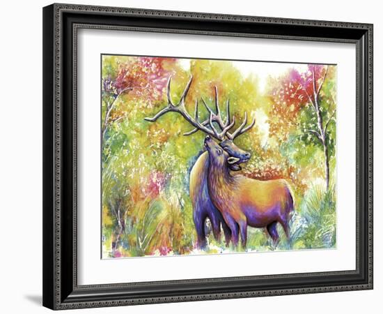 Elk Love-Michelle Faber-Framed Giclee Print