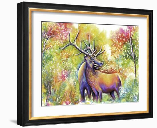 Elk Love-Michelle Faber-Framed Giclee Print