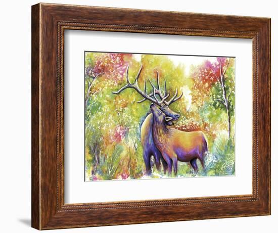 Elk Love-Michelle Faber-Framed Giclee Print