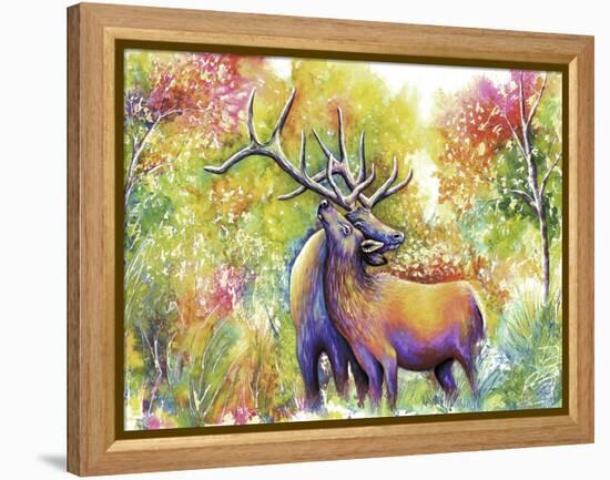 Elk Love-Michelle Faber-Framed Premier Image Canvas