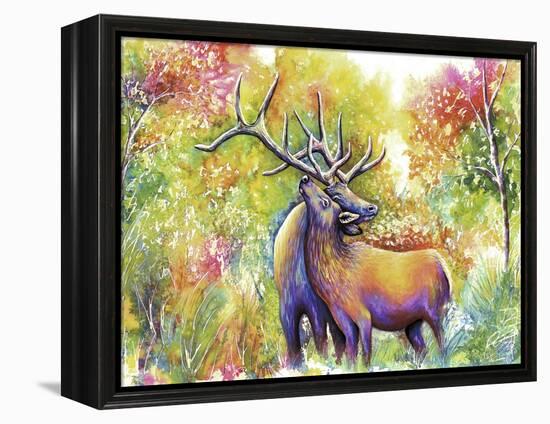 Elk Love-Michelle Faber-Framed Premier Image Canvas