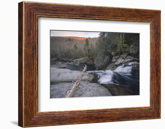 Elk River Falls at sunset, Elk River, Blue Ridge Mountains, North Carolina, United States of Americ-Jon Reaves-Framed Photographic Print