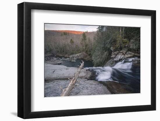 Elk River Falls at sunset, Elk River, Blue Ridge Mountains, North Carolina, United States of Americ-Jon Reaves-Framed Photographic Print