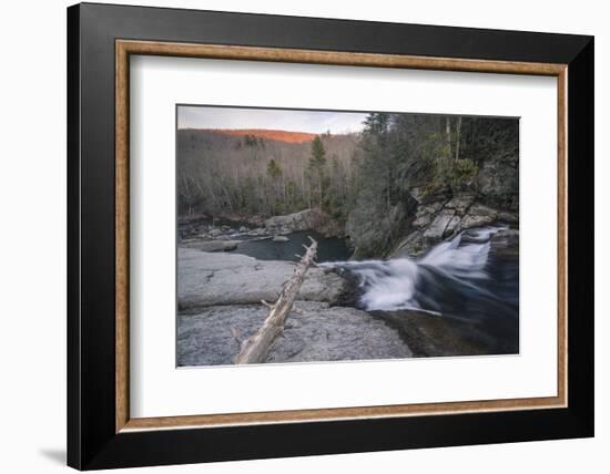 Elk River Falls at sunset, Elk River, Blue Ridge Mountains, North Carolina, United States of Americ-Jon Reaves-Framed Photographic Print