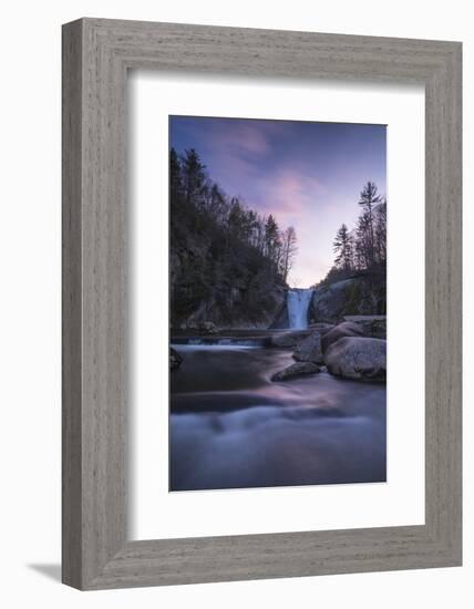 Elk River Falls at sunset, Elk River, Blue Ridge Mountains, North Carolina, United States of Americ-Jon Reaves-Framed Photographic Print