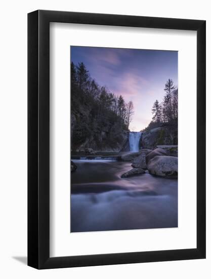 Elk River Falls at sunset, Elk River, Blue Ridge Mountains, North Carolina, United States of Americ-Jon Reaves-Framed Photographic Print