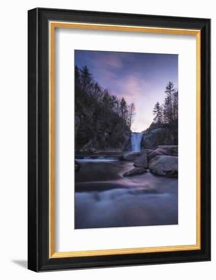 Elk River Falls at sunset, Elk River, Blue Ridge Mountains, North Carolina, United States of Americ-Jon Reaves-Framed Photographic Print