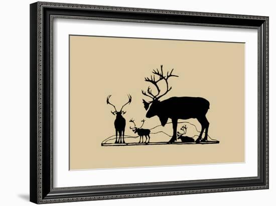 Elk Silhouette II-Vision Studio-Framed Art Print