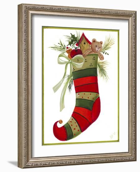 Elk Stocking-Beverly Johnston-Framed Giclee Print