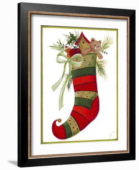 Elk Stocking-Beverly Johnston-Framed Giclee Print