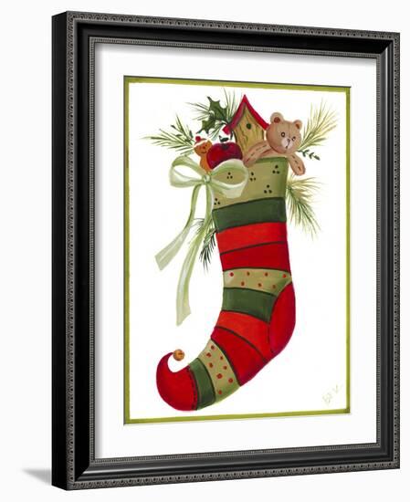 Elk Stocking-Beverly Johnston-Framed Giclee Print