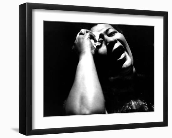 Ella Fitzgerald (1917-1996) American Jazz Singer C. 1960-null-Framed Photo