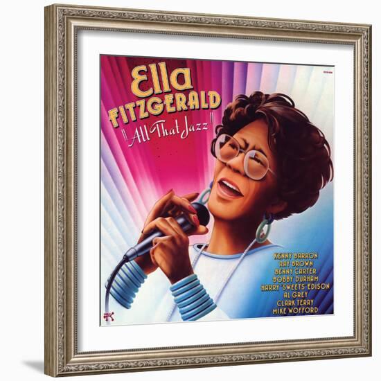 Ella Fitzgerald - All That Jazz-null-Framed Art Print